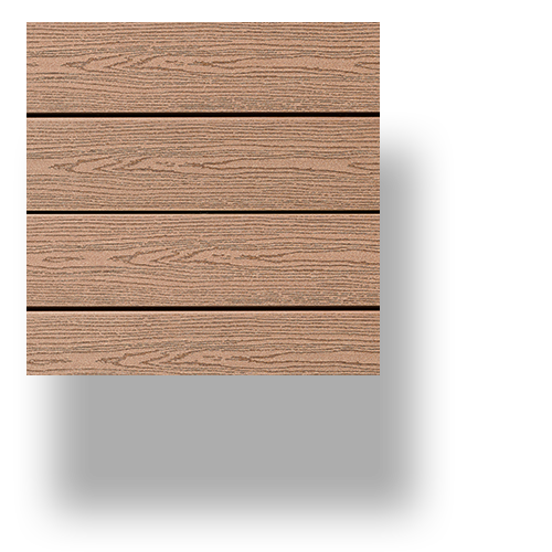 Lame terrasse composite SILVADEC ÉLÉGANCE Brun Exotique