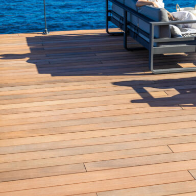 Terrasse COMPOSITE SILVADEC Atmosphère Nuances Ipé