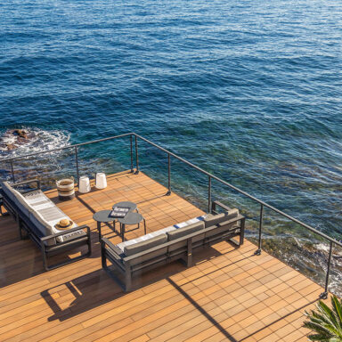 Terrasse COMPOSITE SILVADEC Atmosphère Nuances Ipé