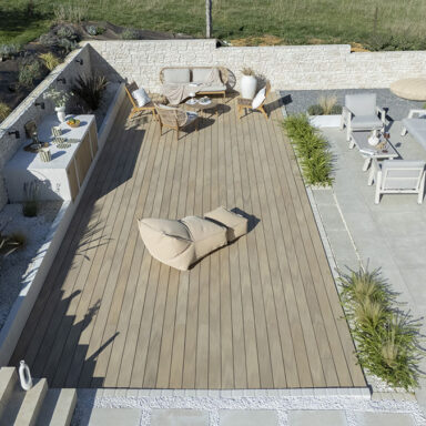 Terrasse COMPOSITE SILVADEC ATMOSPHERE NUANCES CHÊNE