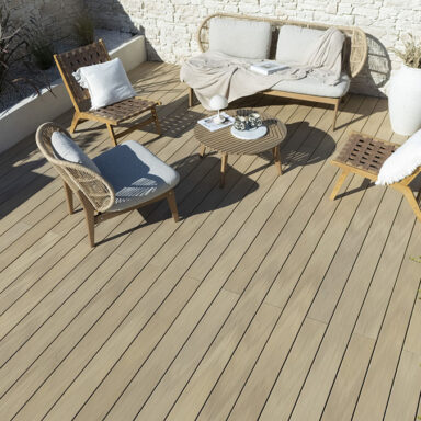 Terrasse COMPOSITE SILVADEC ATMOSPHERE NUANCES CHÊNE