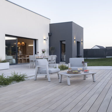 Terrasse COMPOSITE SILVADEC ATMOSPHERE NUANCES CHÊNE